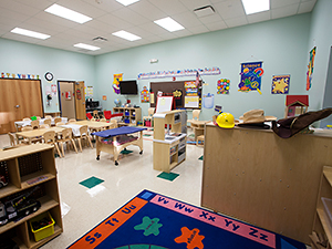 Colorful daycare room