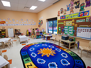 Daycare room with plenty of activities