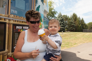 Ice cream at the park