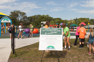 Sign at the playground