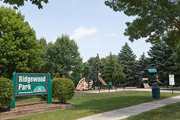 Ridgewood Park sign